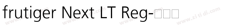 frutiger Next LT Reg字体转换